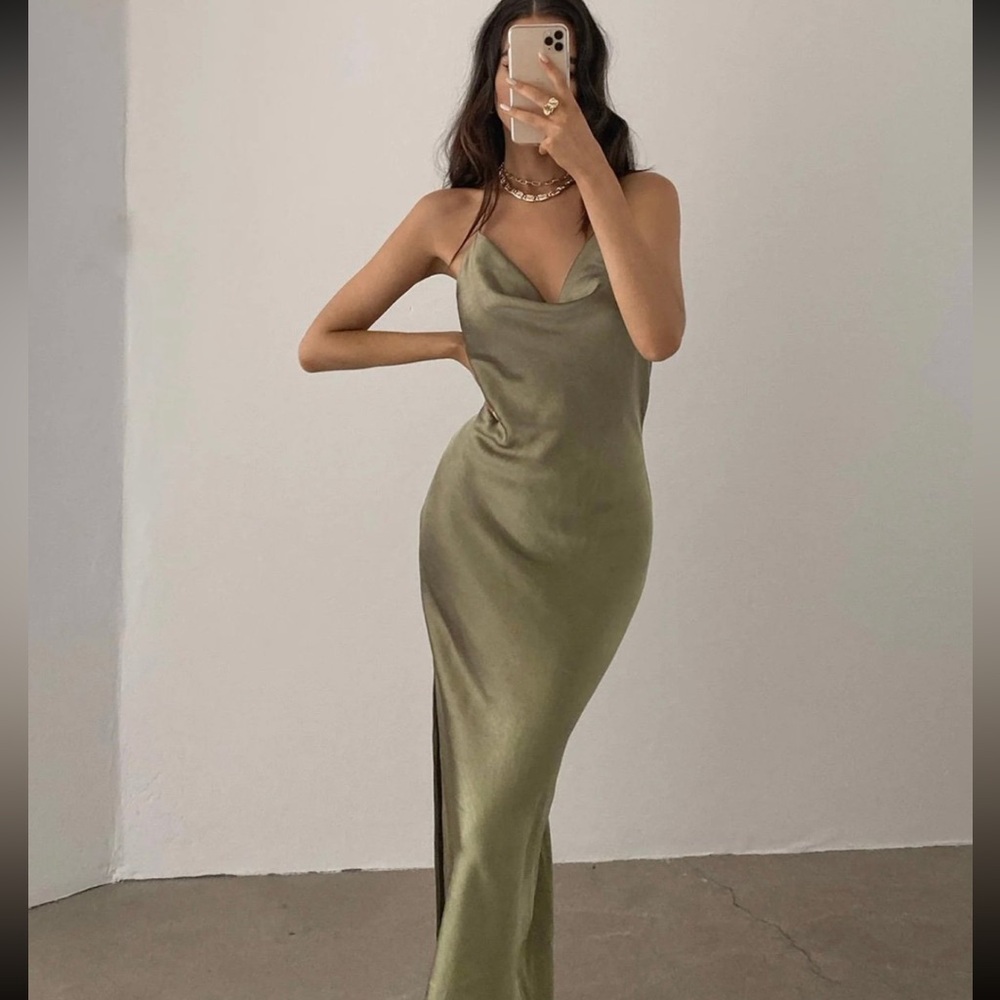 Princess Polly Midi Dress Green